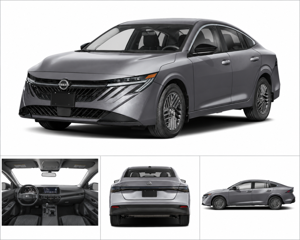 2026 Nissan Sentra SV compact sedan front exterior with Nissan Safety Shield 360 near North Woodbridge NJ