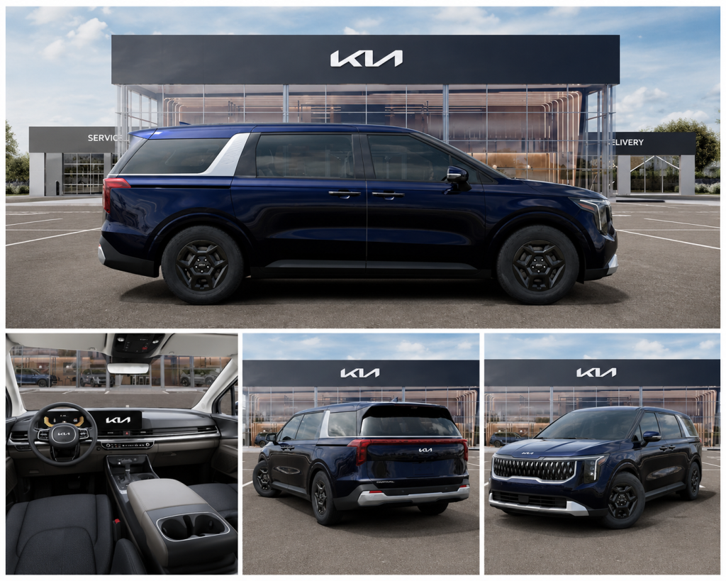 2026 Kia Carnival MPV three-row family vehicle front exterior near Avenel NJ