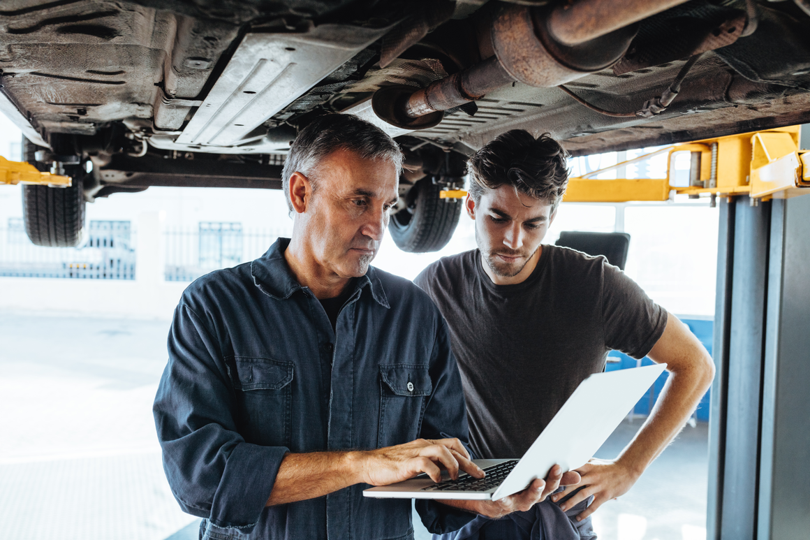 under car inspection