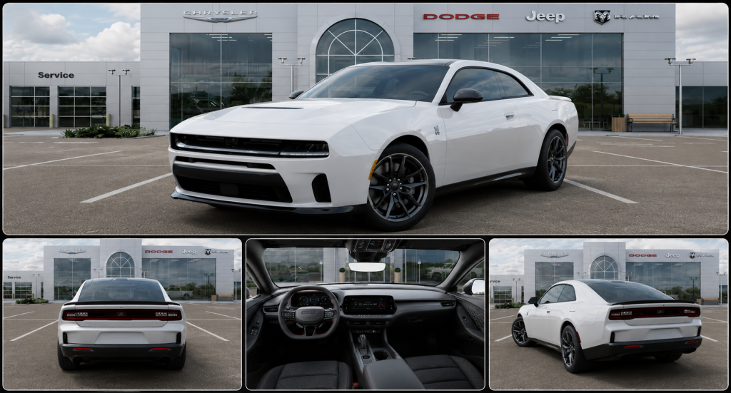 2026 Dodge Charger muscle car front exterior with modern performance styling