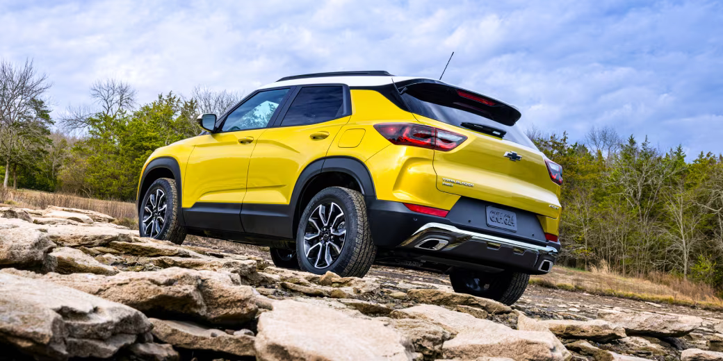 Chevy Trailblazer climbing a hill