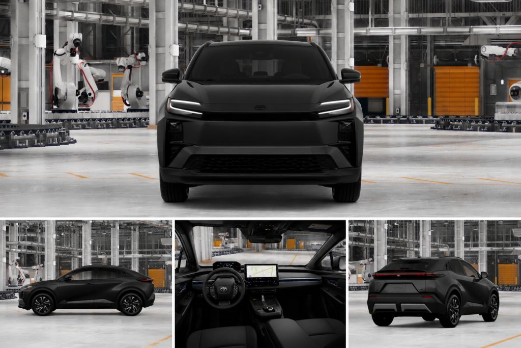 2026 Toyota C-HR SE electric compact SUV front exterior with LED headlights near North Woodbridge NJ