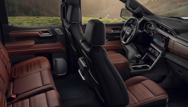 Interior seating of the GMC Sierra 1500