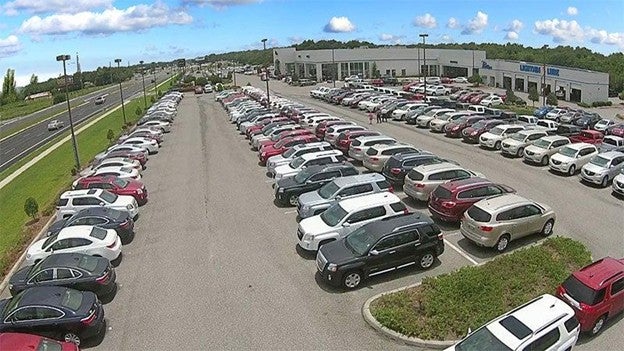 Exterior image of Phillips Buick GMC showing building at lot