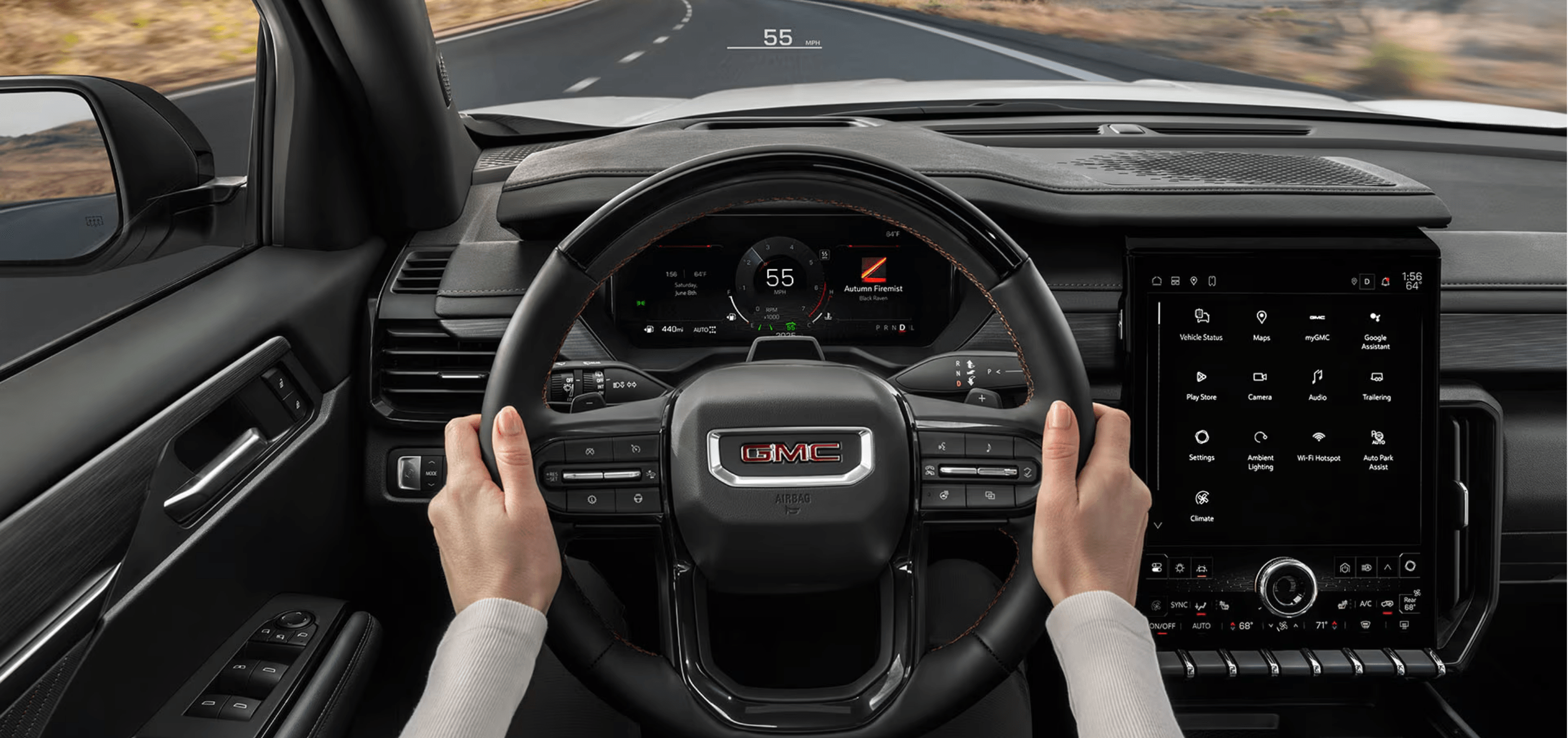 Interior view of the 2027 GMC Acadia