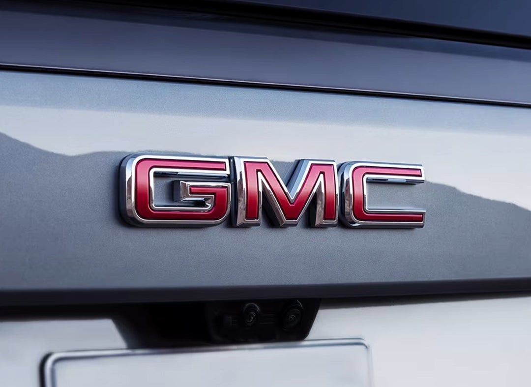 2025 GMC Yukon badging on the rear with the GMC Logo