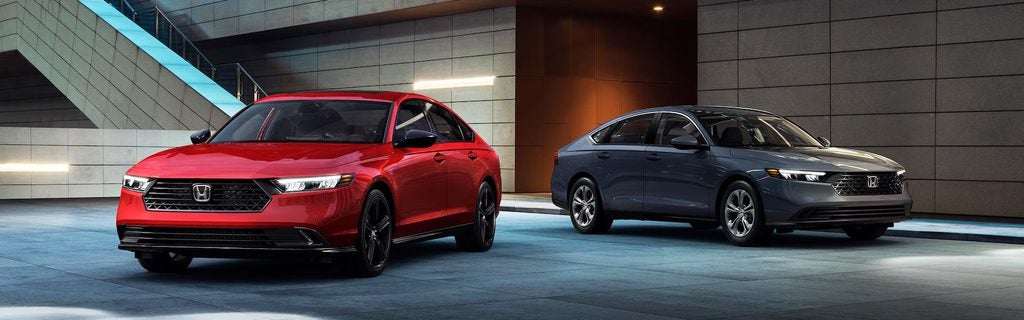 Honda Accord Sedan parked in the basement.