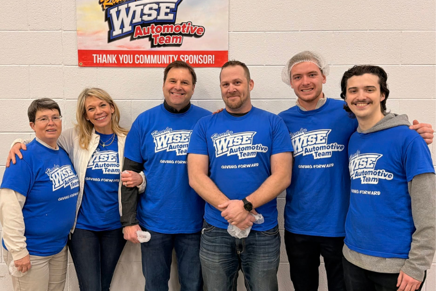 Randy Wise team participating in a United Way community volunteer project