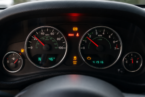 Jeep dashboard close-up display