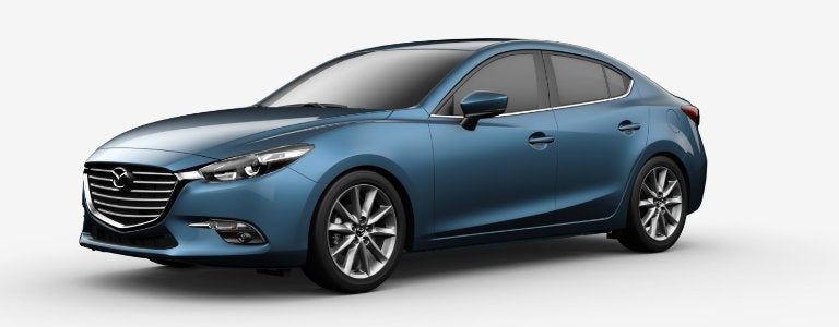 Eternal Blue Mica, one of the 2017 Mazda3 colors.