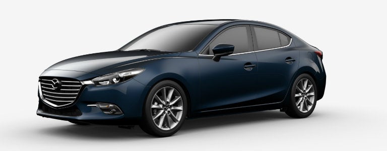 Deep Crystal Blue Mica, one of the 2017 Mazda3 colors.