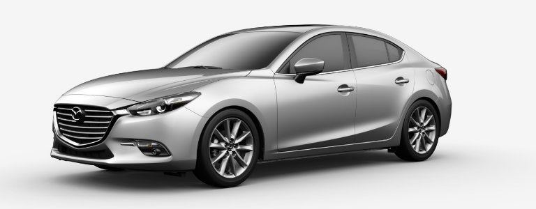 Sonic Silver Metallic, one of the 2017 Mazda3 colors.