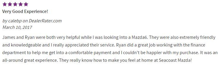 Seacoast Mazda Review