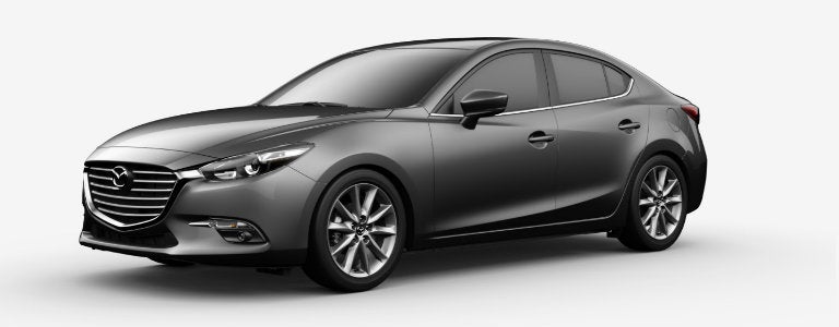 Machine Gray Metallic, one of the 2017 Mazda3 colors.