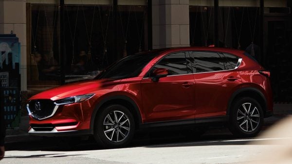2018 Mazda CX-5 parked by a building on a street