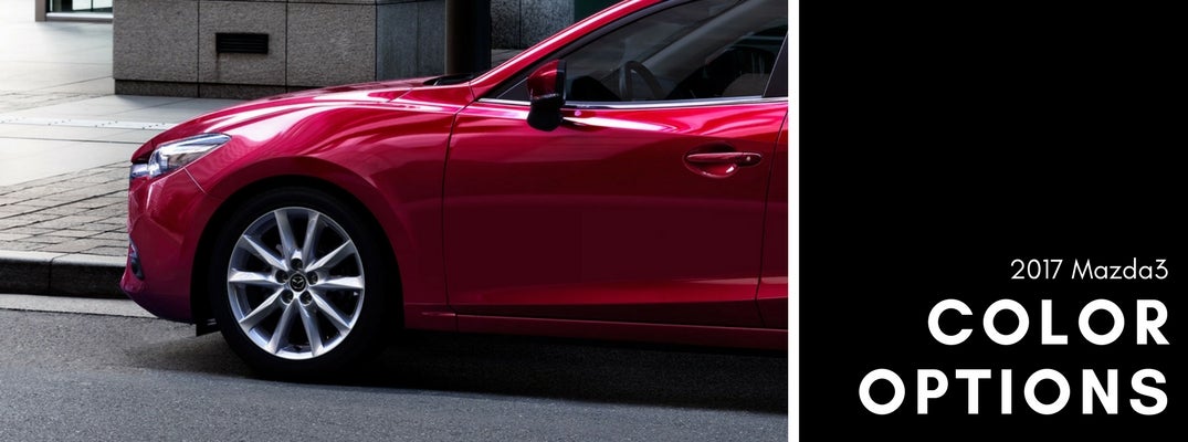 2017 Mazda3 in Soul Red Metallic color