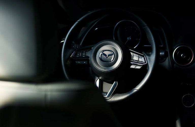 2019 Mazda CX-3 steering wheel view.