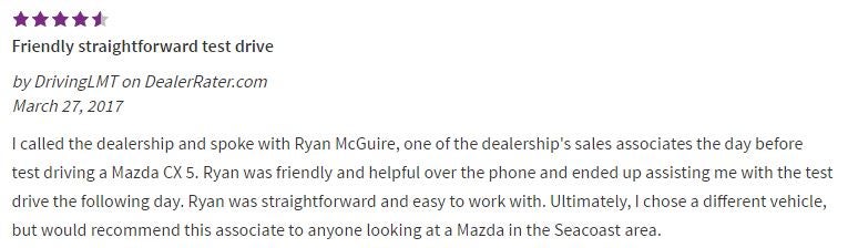Seacoast Mazda Review