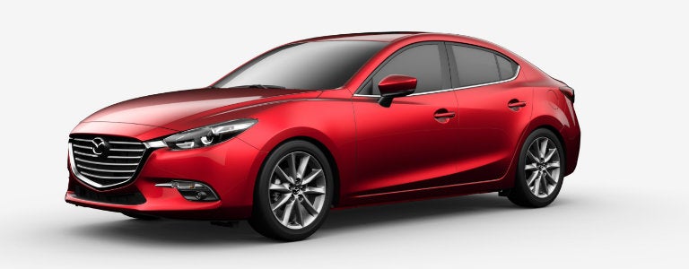 Soul Red Metallic, one of the 2017 Mazda3 colors.