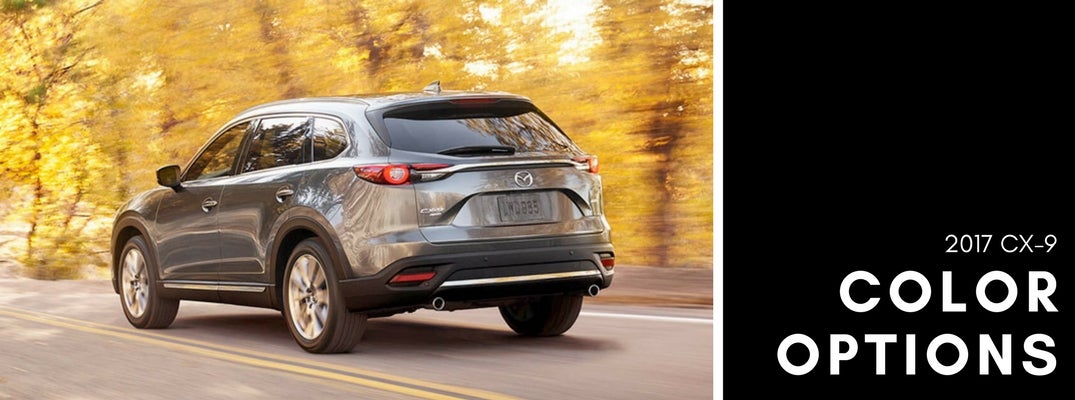 2017 Mazda CX-9 color options