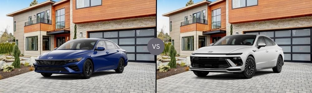 Compare 2025 Hyundai Elantra Hybrid vs. 2025 Hyundai Sonata Hybrid