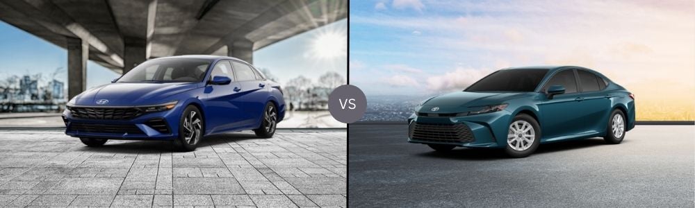 Compare the 2025 Hyundai Elantra vs. 2025 Toyota Camry