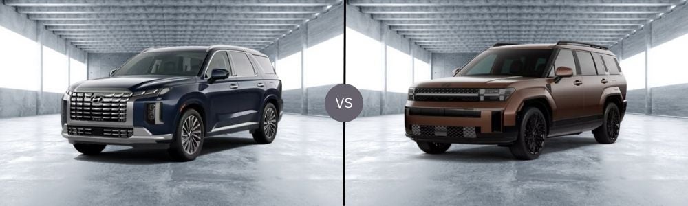 Compare 2025 Hyundai Palisade vs. 2025 Hyundai Santa Fe