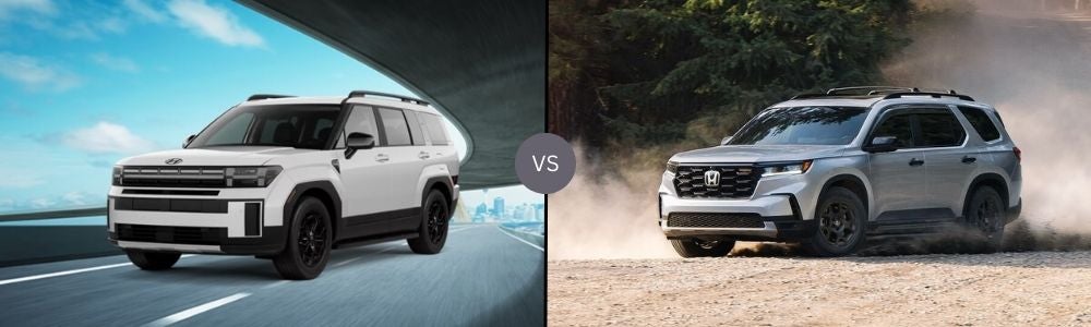 Compare the 2025 Hyundai Santa Fe vs. 2025 Honda Pilot