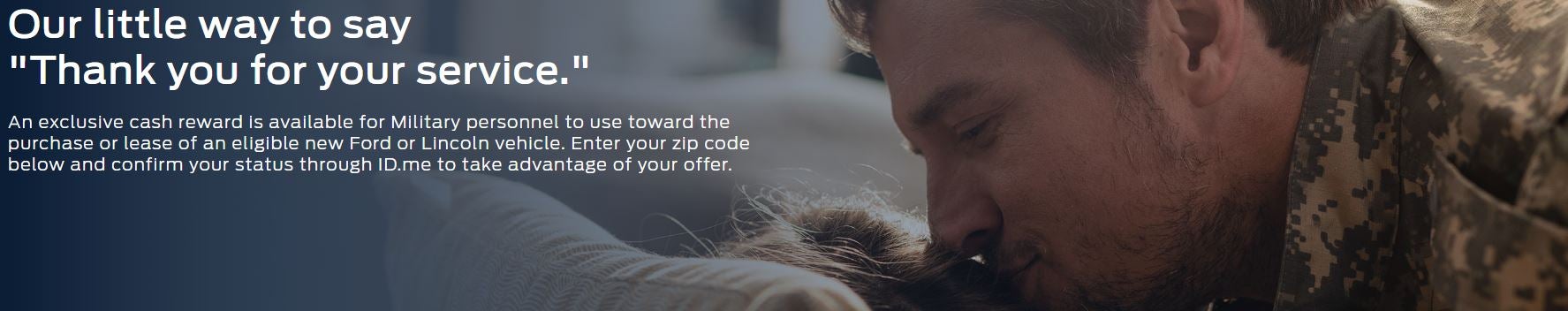 Ford - Our little way of saying thank you for your service