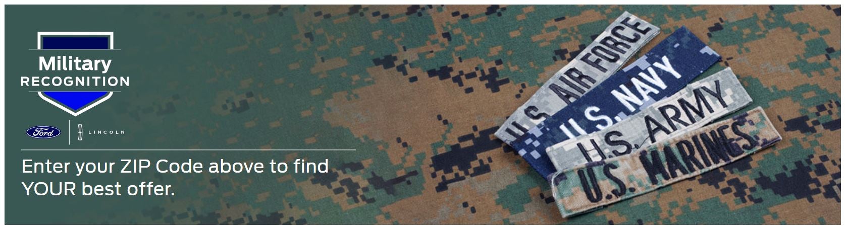 Enter zip code to find your best Ford offer