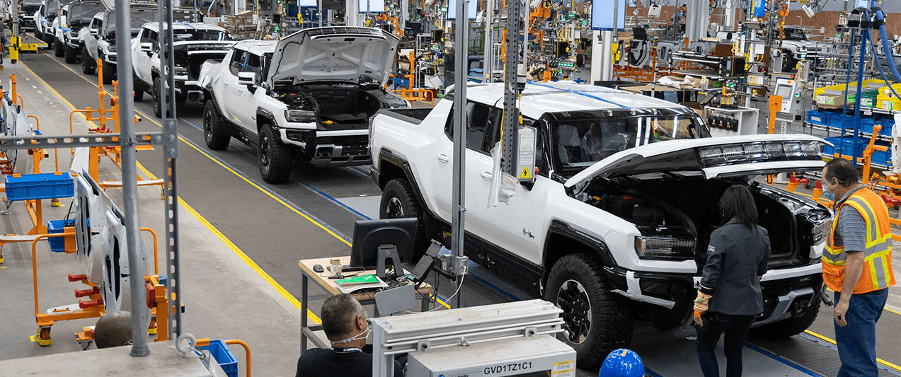GMC Hummer Production Line 2021