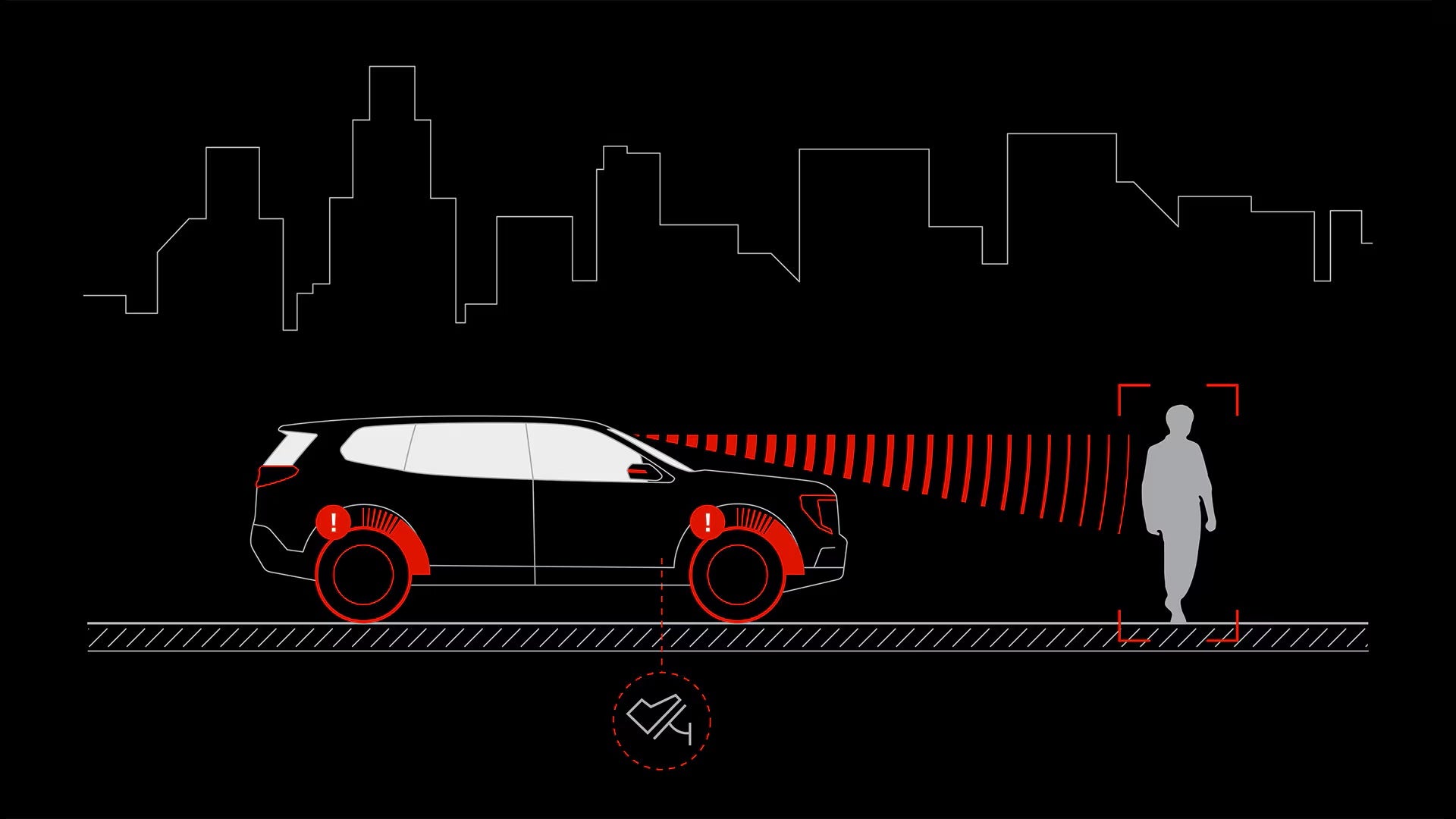 2027 GMC Terrain Front Pedestrian & Bicyclist Braking