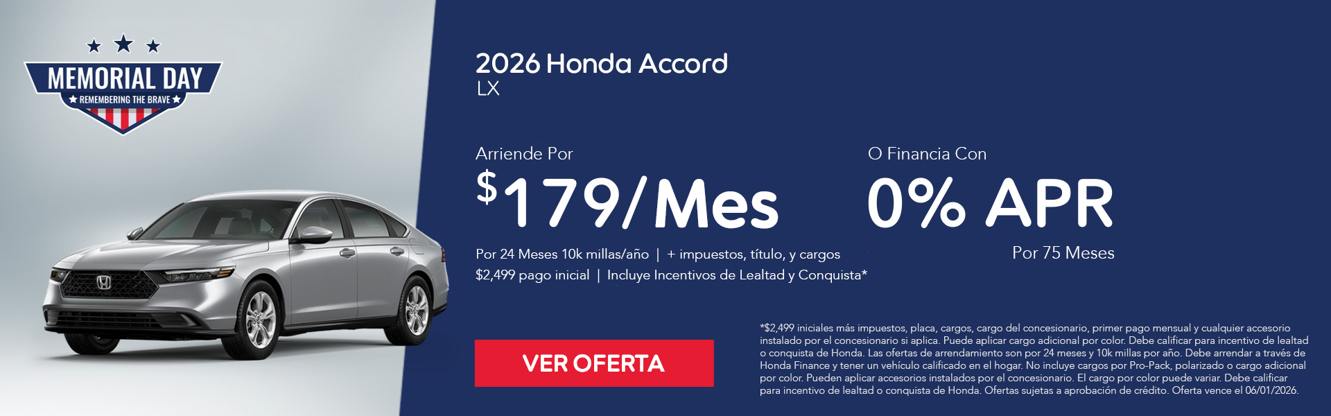 2026 Honda Accord LX