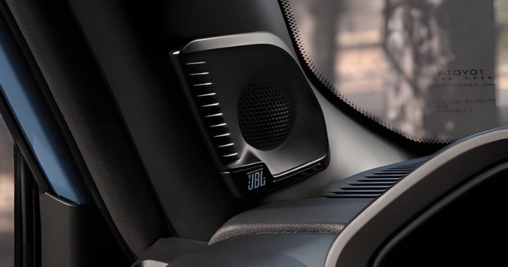 The 2026 Land Cruiser has a 14-speaker JBL premium audio with amplifier and subwoofer.