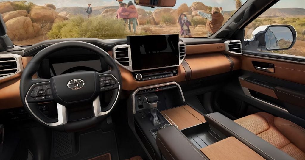The 14-inch center touchscreen and 12.3-inch digital gauge cluster 2026 Sequoia