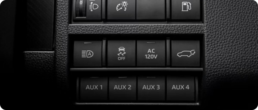 Pre-Wired AUX Switches