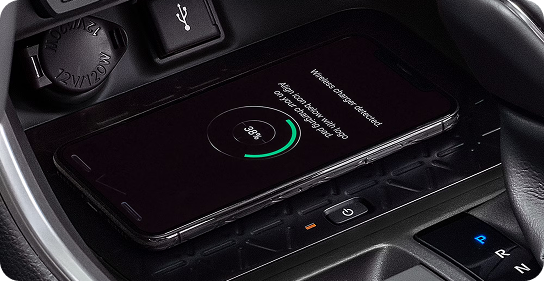 USB Ports and Qi-Compatible Wireless Charging