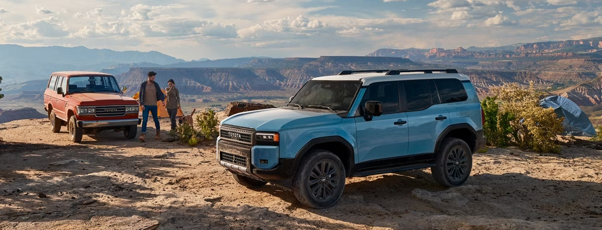 Land Cruiser on rugged terrain