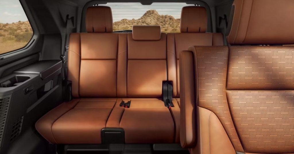 The 2026 Toyota Sequoia has more clever storage options despite its smaller size