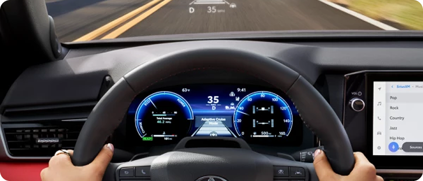 12.3-In. Digital Gauge Cluster and Head-Up Display