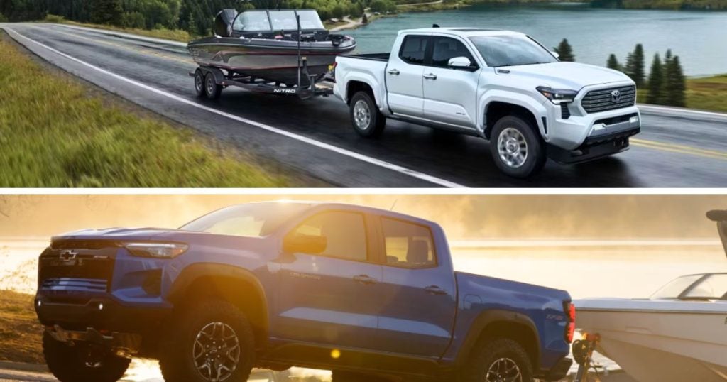 Both the 2026 Tacoma and the 2026 Chevy Colorado ZR2 can tow, but the Tacoma has towing hardware
