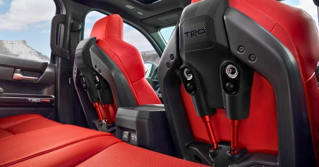 The IsoDynamic Performance front seats is one unique feature of the 2026 Toyota Tacoma