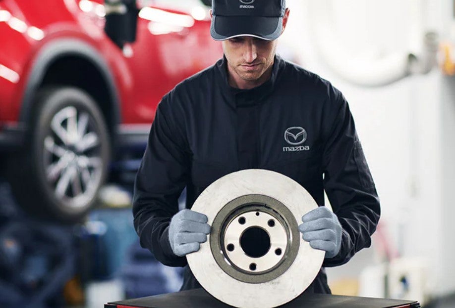 Brake inspection at Mazda of Spartanburg