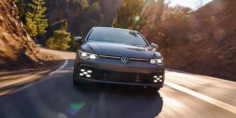 VW Golf GTI on the road