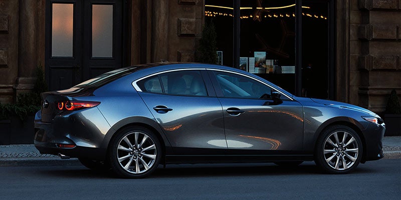 2025 Mazda3 sedan at dusk