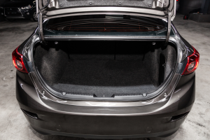 Open trunk of car
