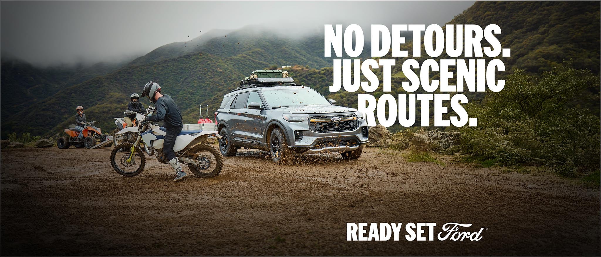 2026 Ford Explorer Tremor parked at a mountain overlook