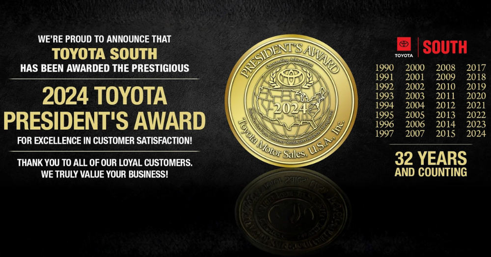 30 Years Strong Toyota South Honored With the Toyota President’s Award Once Again!