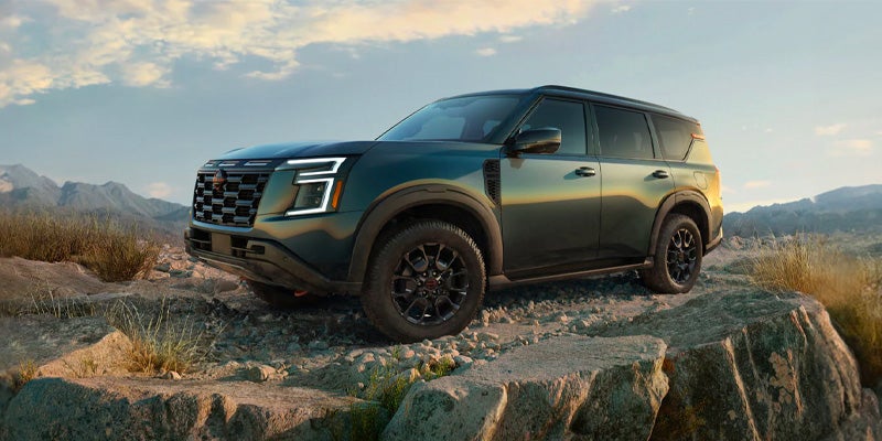 A 2025 Nissan Armada parked on a cliff near Mayfield Heights, OH