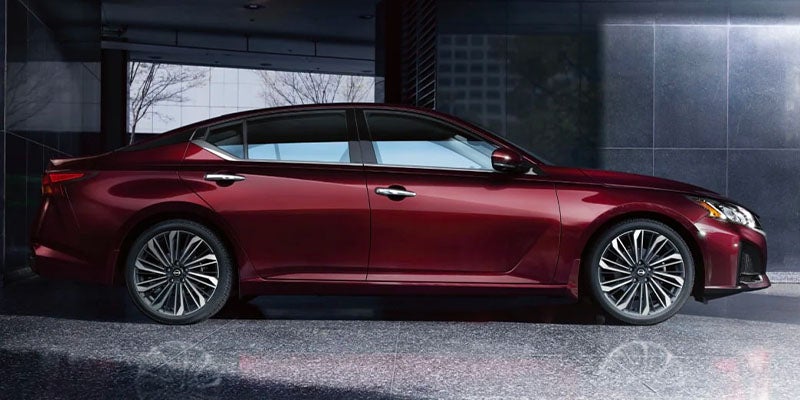 A sleek 2025 Nissan Altima, part of the new model year line-up of Nissan sedans available in Mayfield Heights, OH